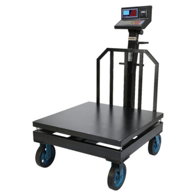باسکول 1500 کیلویی محک 13000 پلاس پرینتردار سینی 100×100 سانتی متر چرخدار
