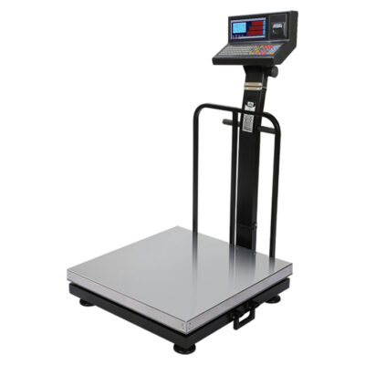 باسکول محک 300 کیلویی مدل 13000 پلاس پرینتردار سینی استیل